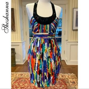 NWT Shoshanna Beaded Halter Dress Sz. 4
